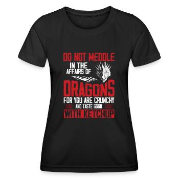 Camionneur Drapeau américain - T-shirt sport Femme - noir - Devant - AI Model Female 172 light (172cm)