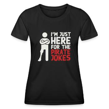 Beinprothese, Prothese, Amputierter, Amputation - Frauen Funktions-T-Shirt - Schwarz - Vorne - AI Model Female 172 light (172cm)