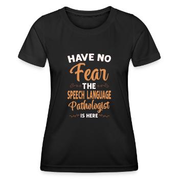 Speech Therapist Therapy Assistant - Frauen Funktions-T-Shirt - Schwarz - Vorne - AI Model Female 172 light (172cm)
