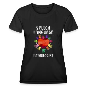 Speech Therapist Therapy Assistant - Frauen Funktions-T-Shirt - Schwarz - Vorne - AI Model Female 172 light (172cm)