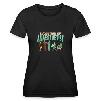 Développement de l’anesthésiste - T-shirt sport Femme - noir - Devant - AI Model Female 172 light (172cm)