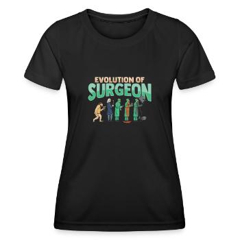 Development of the surgeon - Women's Functional T-Shirt - black - Front - AI Model Female 172 light (172cm)