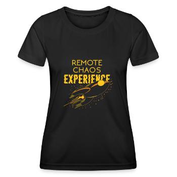 Remote Chaos Experience - Frauen Funktions-T-Shirt - Schwarz - Vorne - AI Model Female 172 light (172cm)