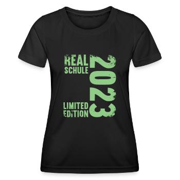Realschule bestanden Realschulabschluss 2023 - Frauen Funktions-T-Shirt - Schwarz - Vorne - AI Model Female 172 light (172cm)