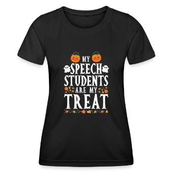 Speech Therapist Therapy Assistant - Frauen Funktions-T-Shirt - Schwarz - Vorne - AI Model Female 172 light (172cm)