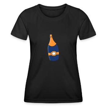 bottle - Women's Functional T-Shirt - black - Front - AI Model Female 172 light (172cm)