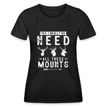 Taxidermie, Taxidermist, Erhaltung Von Tieren - Frauen Funktions-T-Shirt - Schwarz - Vorne - AI Model Female 172 light (172cm)