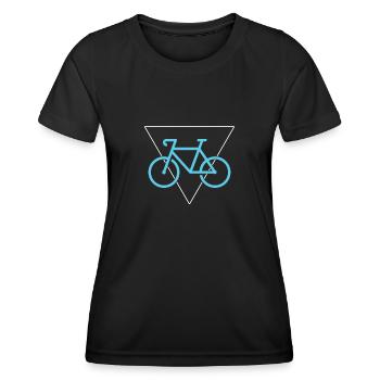 Bicyclette - T-shirt sport Femme - noir - Devant - AI Model Female 172 light (172cm)