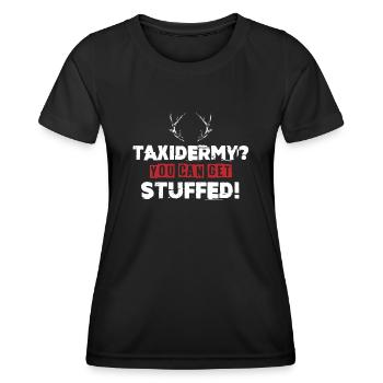 Taxidermie, Taxidermist, Erhaltung Von Tieren - Frauen Funktions-T-Shirt - Schwarz - Vorne - AI Model Female 172 light (172cm)