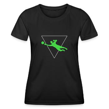 Gardien - T-shirt sport Femme - noir - Devant - AI Model Female 172 light (172cm)