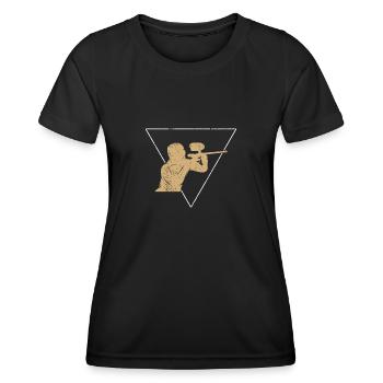 Paintball - T-shirt sport Femme - noir - Devant - AI Model Female 172 light (172cm)