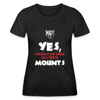 Taxidermie, Taxidermist, Erhaltung Von Tieren - Frauen Funktions-T-Shirt - Schwarz - Vorne - AI Model Female 172 light (172cm)