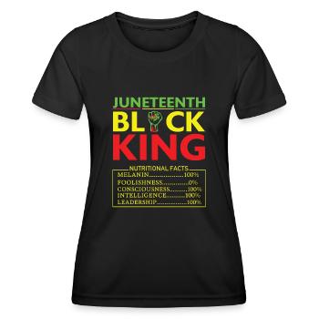 Histoire des Noirs - T-shirt sport Femme - noir - Devant - AI Model Female 172 light (172cm)