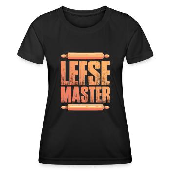Lefse Master 12 - Women's Functional T-Shirt - black - Front - AI Model Female 172 light (172cm)