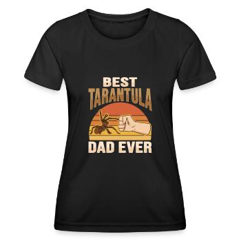 Vogelspinnen Terrarium Tarantel Papa - Frauen Funktions-T-Shirt - Schwarz - Vorne - AI Model Female 172 light (172cm)