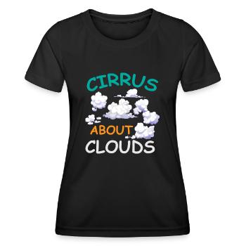 Meteorologist, meteorologist, weather forecast - Women's Functional T-Shirt - black - Front - AI Model Female 172 light (172cm)