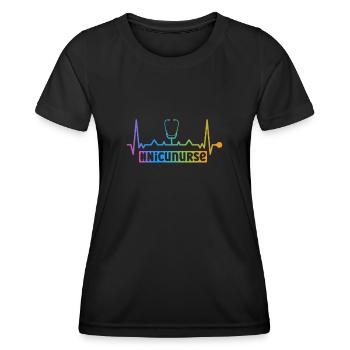 Children Nurse Infant Pediatrics - Women's Functional T-Shirt - black - Front - AI Model Female 172 light (172cm)