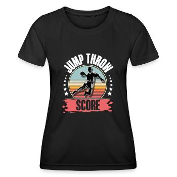 Handball Handballer - Frauen Funktions-T-Shirt - Schwarz - Vorne - AI Model Female 172 light (172cm)