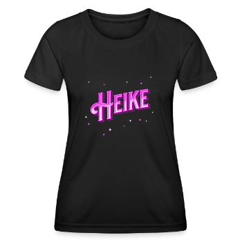 Heike Namen personnalisé - T-shirt sport Femme - noir - Devant - AI Model Female 172 light (172cm)