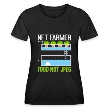Hydroponik Indoor-Gartenbau - Frauen Funktions-T-Shirt - Schwarz - Vorne - AI Model Female 172 light (172cm)