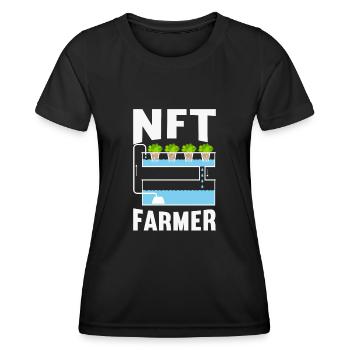 Hydroponik Indoor-Gartenbau - Frauen Funktions-T-Shirt - Schwarz - Vorne - AI Model Female 172 light (172cm)