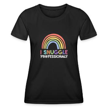 Newborn Photographer Baby Photography Saying - Women's Functional T-Shirt - black - Front - AI Model Female 172 light (172cm)