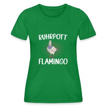 Taubenzüchter Brieftauben Geschenk - Frauen Funktions-T-Shirt - Kelly Green - Vorne - AI Model Female 172 dark (172cm)