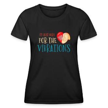 Gehörloser Stolz, Gehör, Behinderte, Taubheit - Frauen Funktions-T-Shirt - Schwarz - Vorne - AI Model Female 172 light (172cm)