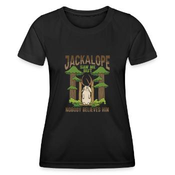 Mythical Creatures Cryptid Design pour Jackalo - T-shirt sport Femme - noir - Devant - AI Model Female 172 light (172cm)