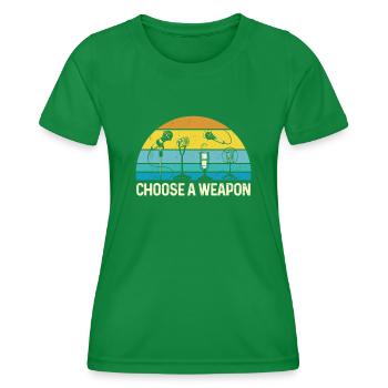 Karaoke Singer Microphone Vocalist - Frauen Funktions-T-Shirt - Kelly Green - Vorne - AI Model Female 172 dark (172cm)
