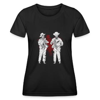 Saxophon Geschenk Männer Big Band Musik Saxophon - Frauen Funktions-T-Shirt - Schwarz - Vorne - AI Model Female 172 light (172cm)