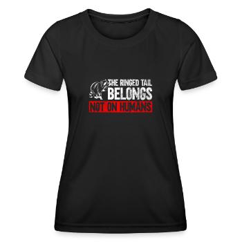 Waschbär Tierschutz Tierrecht Aktivist - Frauen Funktions-T-Shirt - Schwarz - Vorne - AI Model Female 172 light (172cm)