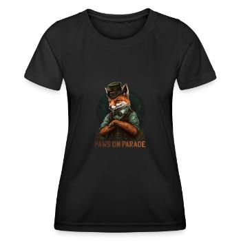 Paws on Parade Fox St. Patty Day - Women's Functional T-Shirt - black - Front - AI Model Female 172 light (172cm)