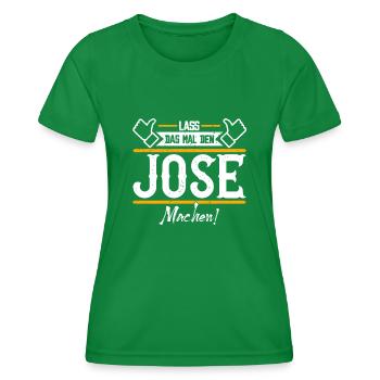 José Geschenkidee Geschenk Geburtstag - Frauen Funktions-T-Shirt - Kelly Green - Vorne - AI Model Female 172 dark (172cm)