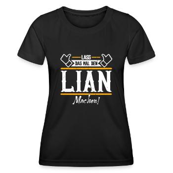 Lian Geschenkidee Geschenk Geburtstag - Frauen Funktions-T-Shirt - Schwarz - Vorne - AI Model Female 172 light (172cm)