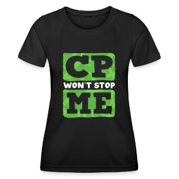 Hebral palsy, cerebral palsy consciousness - Women's Functional T-Shirt - black - Front - AI Model Female 172 light (172cm)