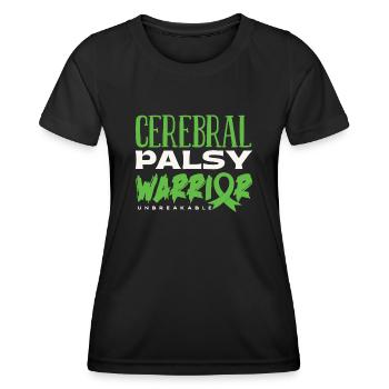 Hebral palsy, cerebral palsy consciousness - Women's Functional T-Shirt - black - Front - AI Model Female 172 light (172cm)