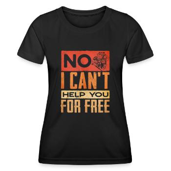 Mécanicien automobile, mécanicien, mécanicien automobile - T-shirt sport Femme - noir - Devant - AI Model Female 172 light (172cm)