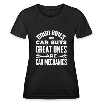 Mécanicien automobile, mécanicien, mécanicien automobile - T-shirt sport Femme - noir - Devant - AI Model Female 172 light (172cm)