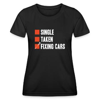 Mécanicien automobile, mécanicien, mécanicien automobile - T-shirt sport Femme - noir - Devant - AI Model Female 172 light (172cm)