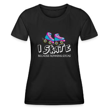 Roller - T-shirt sport Femme - noir - Devant - AI Model Female 172 light (172cm)