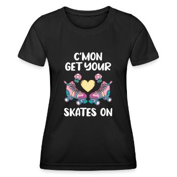 Roller - T-shirt sport Femme - noir - Devant - AI Model Female 172 light (172cm)