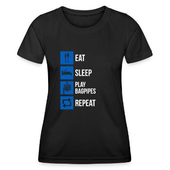 Cornemuse Cornemuse Cornemuse - T-shirt sport Femme - noir - Devant - AI Model Female 172 light (172cm)