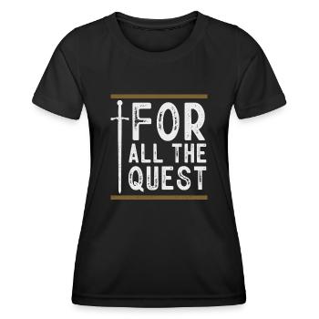 Larp, Larping, Role Play - Women's Functional T-Shirt - black - Front - AI Model Female 172 light (172cm)