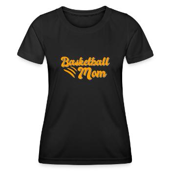 Basketball Mama Geschenk - Frauen Funktions-T-Shirt - Schwarz - Vorne - AI Model Female 172 light (172cm)