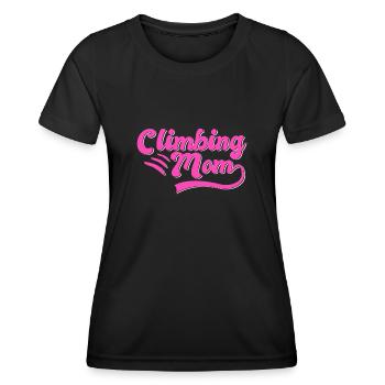 Climbing Mama Gift - Women's Functional T-Shirt - black - Front - AI Model Female 172 light (172cm)