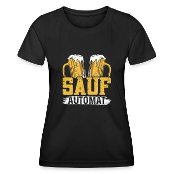 Drinking - Sauf automat - Frauen Funktions-T-Shirt - Schwarz - Vorne - AI Model Female 172 light (172cm)