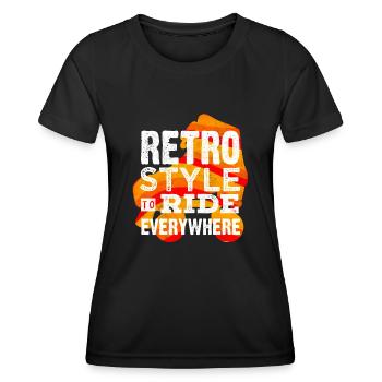 Skaten, Rollschuhlaufen - Frauen Funktions-T-Shirt - Schwarz - Vorne - AI Model Female 172 light (172cm)