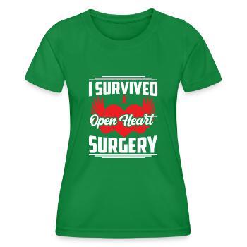 Maladie cardiaque - T-shirt sport Femme - vert - Devant - AI Model Female 172 dark (172cm)