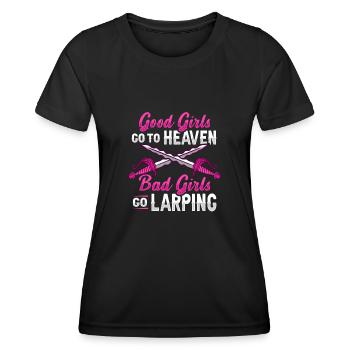 Joueurs de rôle RPG GN - T-shirt sport Femme - noir - Devant - AI Model Female 172 light (172cm)